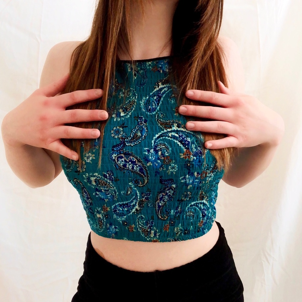 paisley crop top